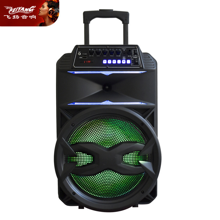 Wholesale speakers 15 Inch Trolley Speaker Portable Super Bass Echo Active Partybox Private Model DJ Music system