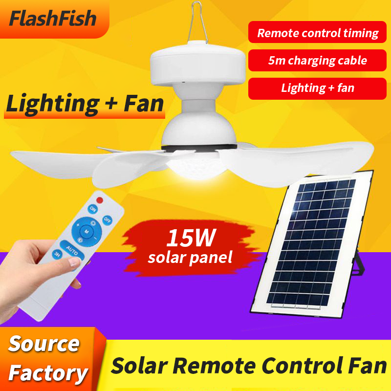 Small Mini Hanging Fan with Lithium Battery Decorative Lighting  Non Electric Battery Operated ceiling Fan with Solar Panel