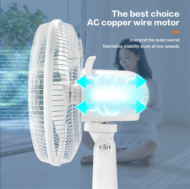 Chinese Wholesale Cheap Price Solar Powered Fan 16 Inch AC DC Rechargeable Battery Electric Floor Fan with Solar Panel for Home