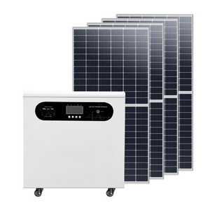 Multifunction Off Gird 3KW 5KW Home Solar Generator Mobile Solar Energy System With MPPT UPS Inverter Battery Solar Panel