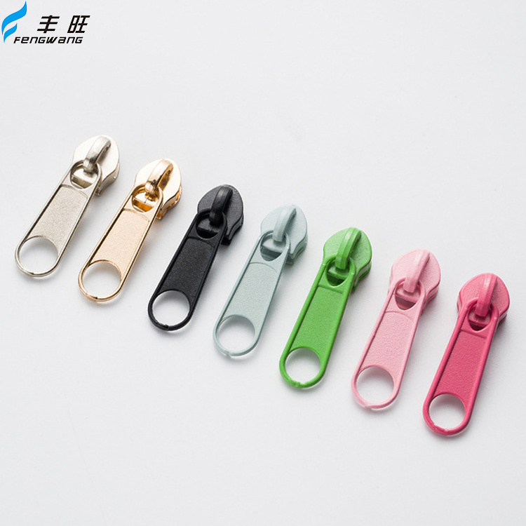 3# 5# 7# 8# 10# Zipper Puller With Logo For Luggage Suitcase Chain Cheap Sliders Coil Zipper Heads Size 5 Non Lock