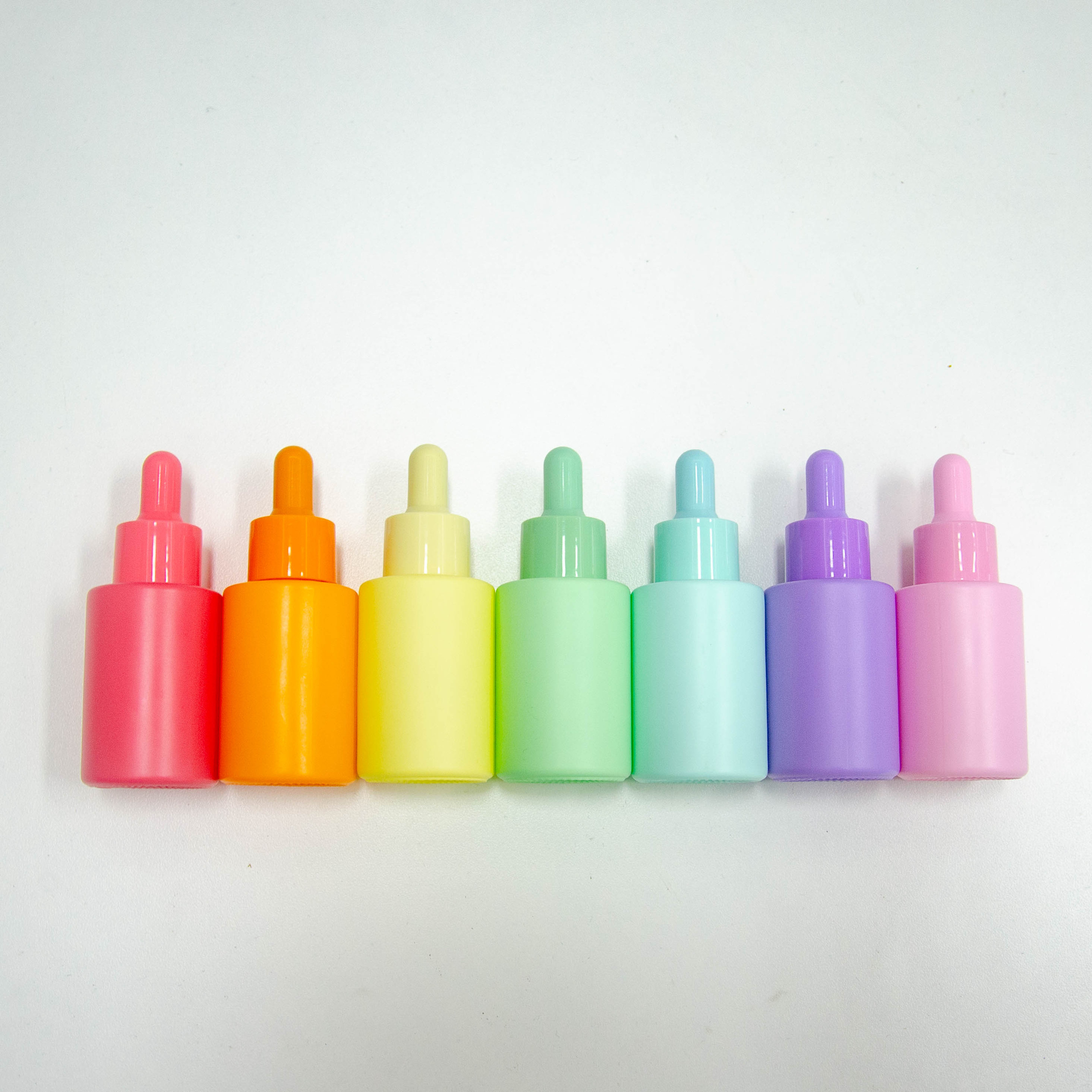 Macaron color serum dropper glass bottle 30ml empty glass containers for oil