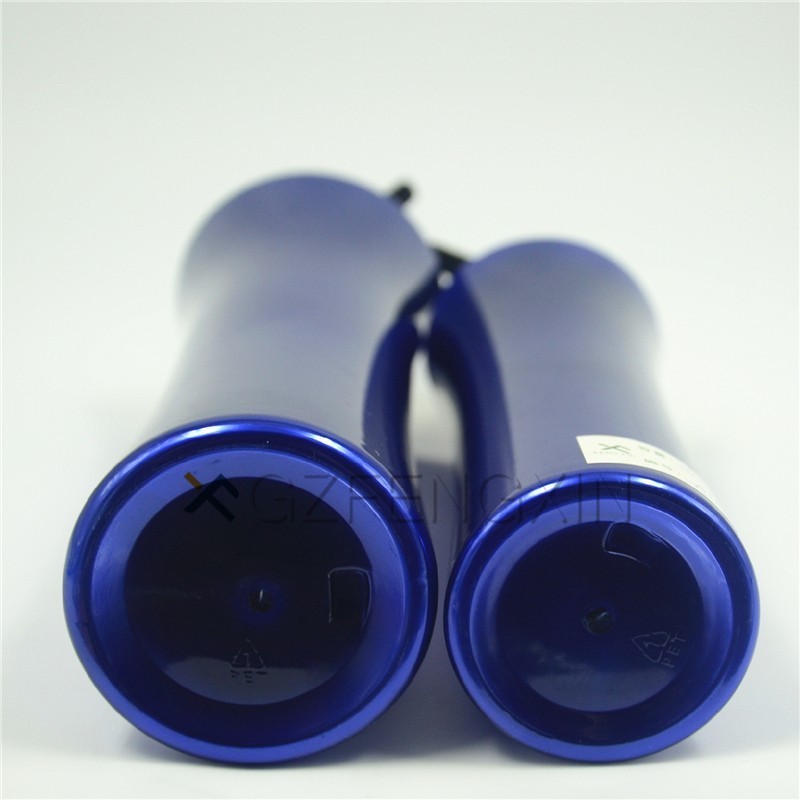 blue plastic 250ml 500ml 800ml 1 litre shampoo bottle