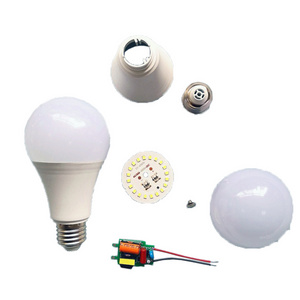 Direct Talk with Engineer 12 Watt LED Bulb Raw Material Parts Skd LED Bulb Spare Parts LED Light Parts Bulb Assembly for Bedroom