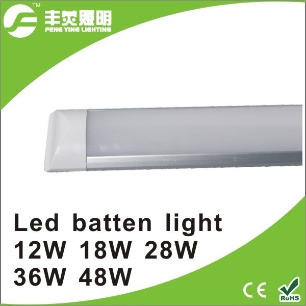 600mm led purifying tube 18w 26w 36w ceiling surface mounted LED Batten light tube/flat led tube/narrow led panel light