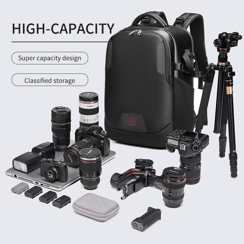 High Quality Waterproof Oxford Multifunctional Digital Camera Bag With Shelf Men's Backpack