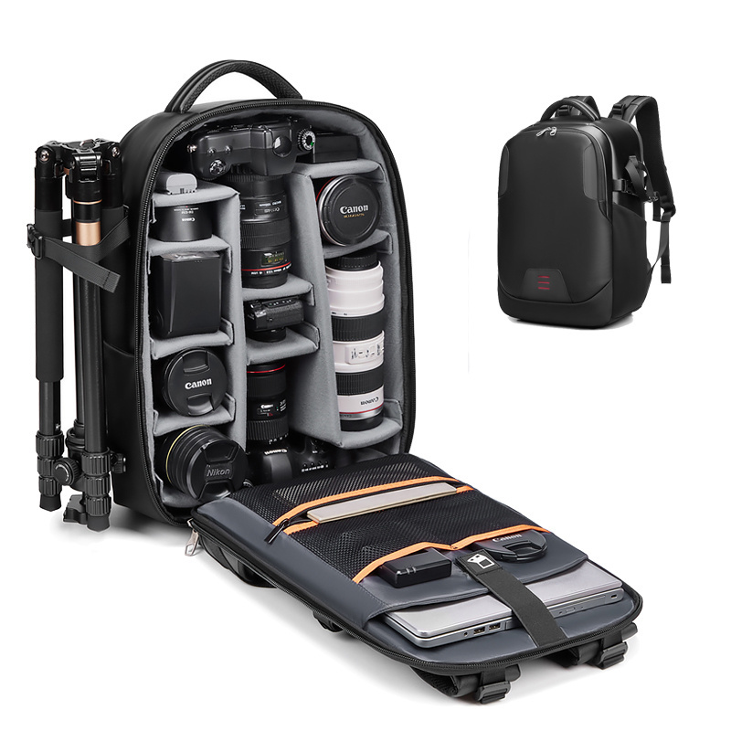 High Quality Waterproof Oxford Multifunctional Digital Camera Bag With Shelf Men's Backpack