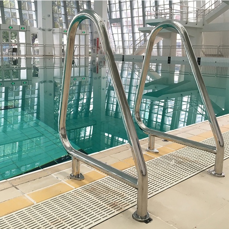 Manufacturer wholesale above ground 304 stainless handrails for swimming pool