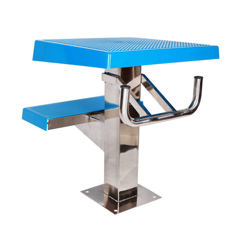 Factory Supply Professional Standard Competition Diving Board Two Steps Swimming Pool Starting Block