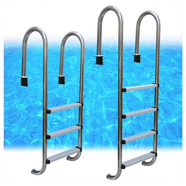 3-Step aluminum swimming pool ladder deck step ladder