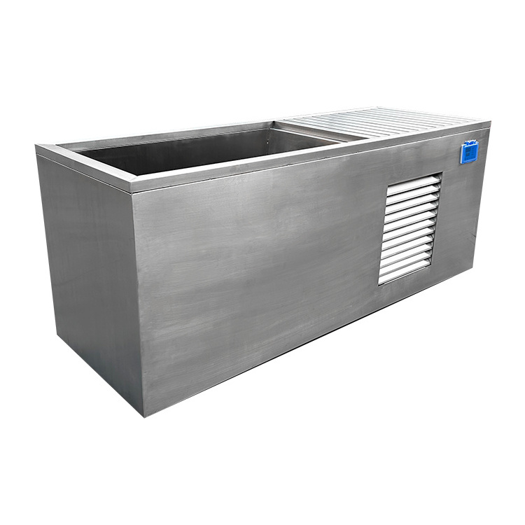 Wooden Outdoor Stainless Steel Liner Cold Plunge Tub Portable Wood Barrel Ice Bath Tub