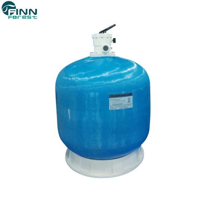 600MM Top Mount Side Fiber Glass 1.5 Inch Valve Swimming Pool Blue Sand Filter