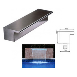 Decorative Indoor Or Outdoor Artificial Stainless Steel Water Feature Wall Fountain Outdoor Wall Decor Pool