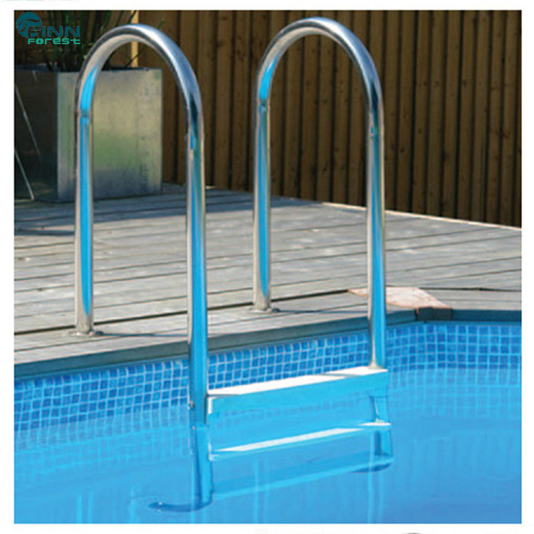 Portable Stainless Steel 304 Folding Double Sided 2-5 Steps Manufacture Integrity Pool Plastic Ladder