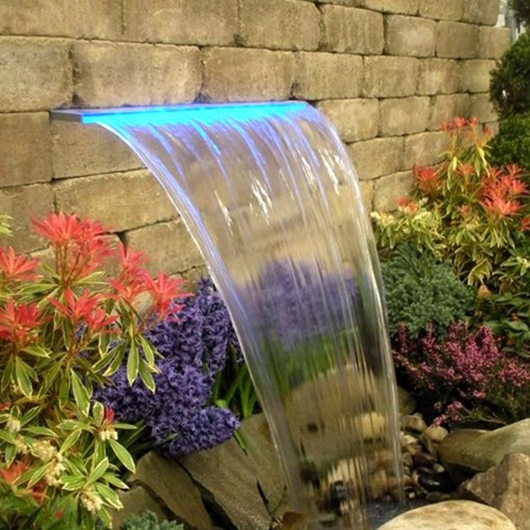 Guangzhou Fenlin Water Feature Spillway Indoor Outdoor Swimming Pool fountain Waterfall Wall