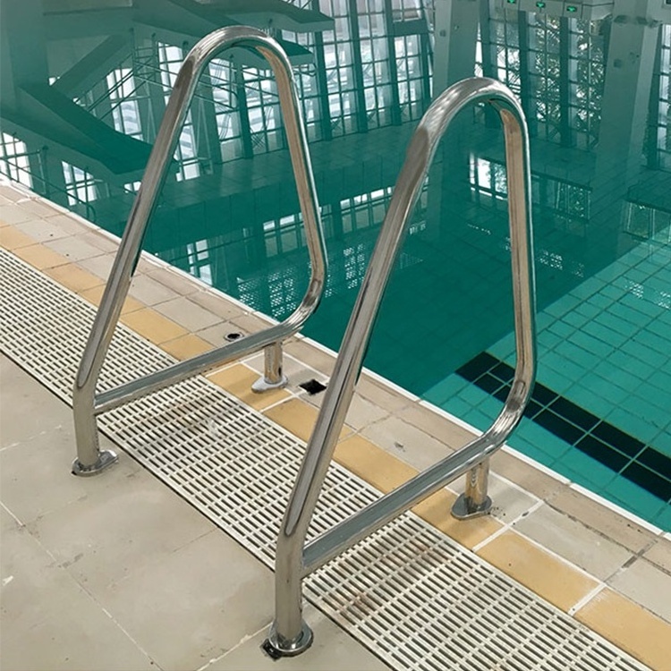 Manufacturer wholesale above ground 304 stainless handrails for swimming pool