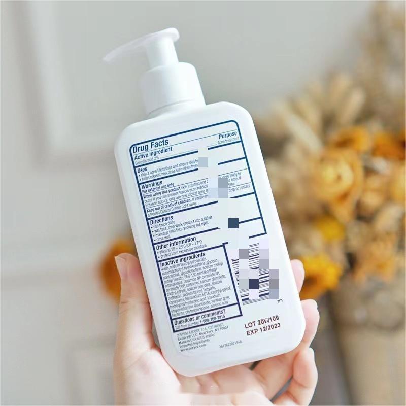 Low MOQ OEM wholesale CeraV facial cleanser SA Lotion 237ML Salicylic acid body lotion  cerav products facial cleanser