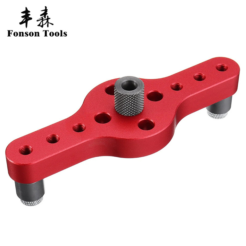 Wood Dowel Hole Drilling Guide Jig Dowel Pocket Hole Jig Tool Set for Furniture Fast Connecting