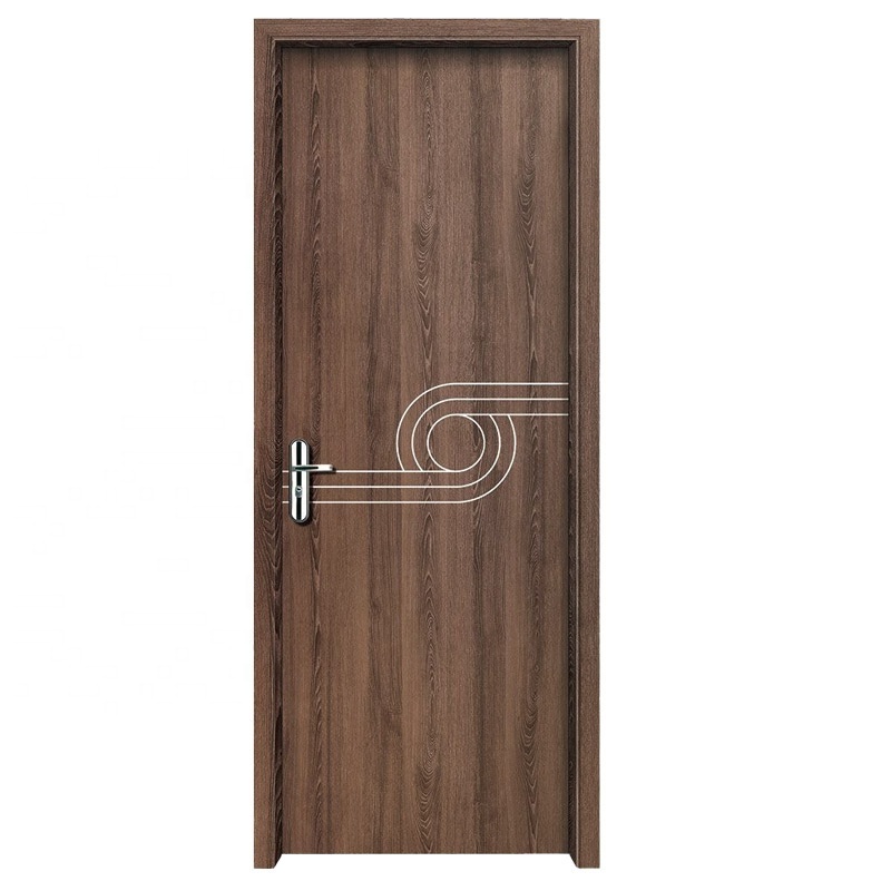 China Soundproof Hotel Door Waterproof Wpc Pvc Solid Interior Wooden Doors For Room