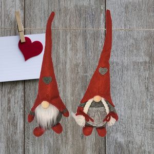 Festive Gifts Valentine's Doll Gnome Ornaments Mini Gnome Valentine's Gifts For Lover Red Gray Gnome Decor