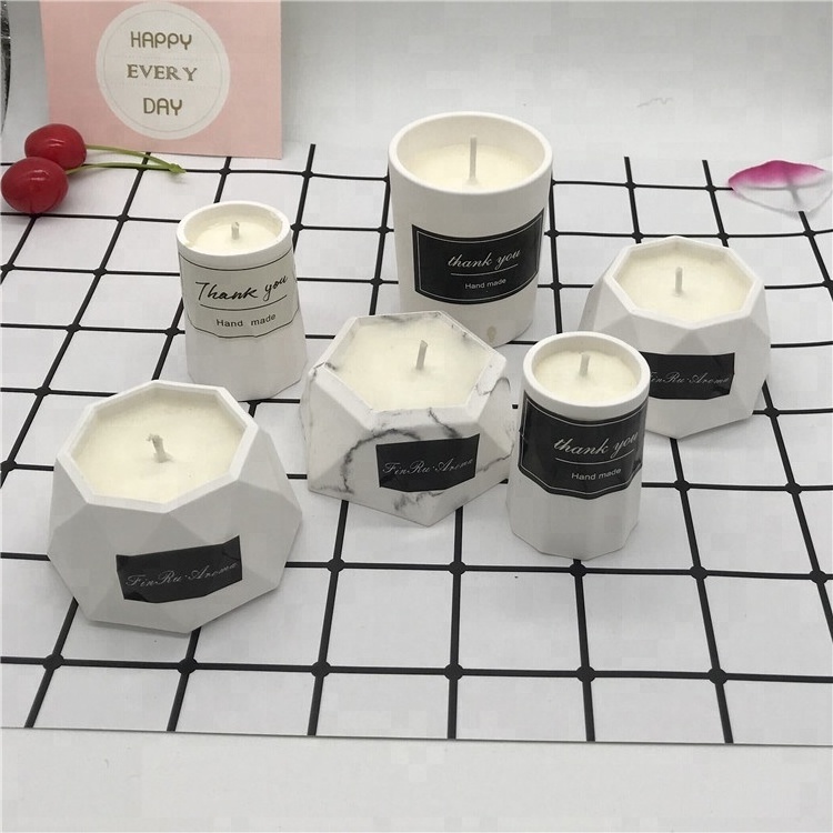 Various Shapes Scented Ceramic Pillar Candle Holder Wholesale Ceramic Votive Candle Holder