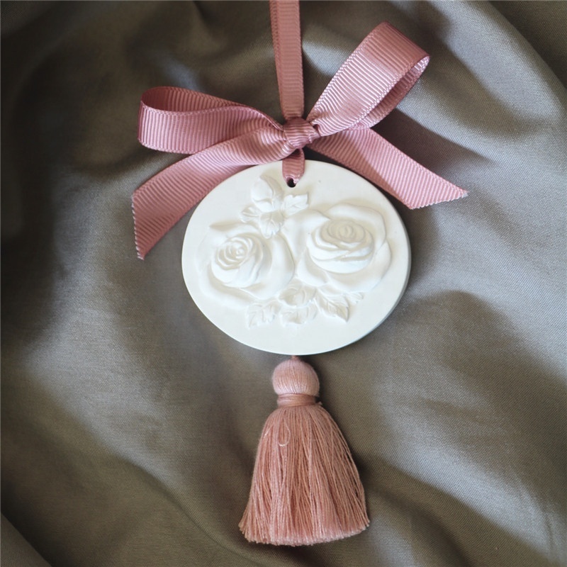 Popular Wedding Gift Customized Oval Scented Ceramic Aroma Stone Perfumed Fragrance Oil Diffuser Aroma Plaster Ceramic