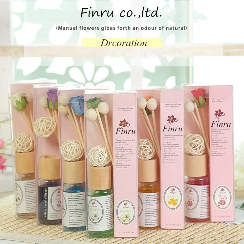 30ml Scent Water Based Liquid Air Freshener With Wood Flower Reed Diffuser