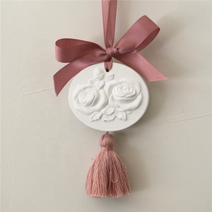 Popular Wedding Gift Customized Oval Scented Ceramic Aroma Stone Perfumed Fragrance Oil Diffuser Aroma Plaster Ceramic