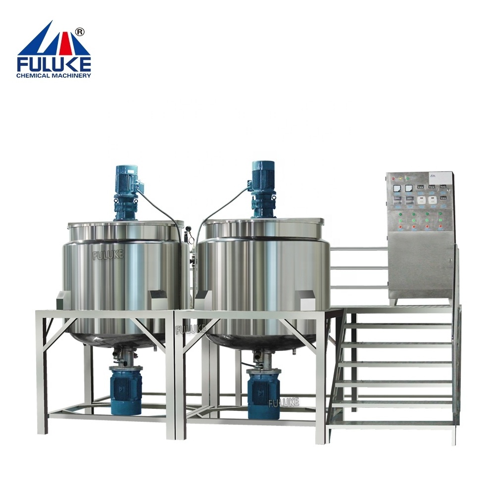 FULUKE SUS316 steam turbine agitator ibc tank barrel mixer liquid agitator roller mixer perfume fruit jam mixing tank