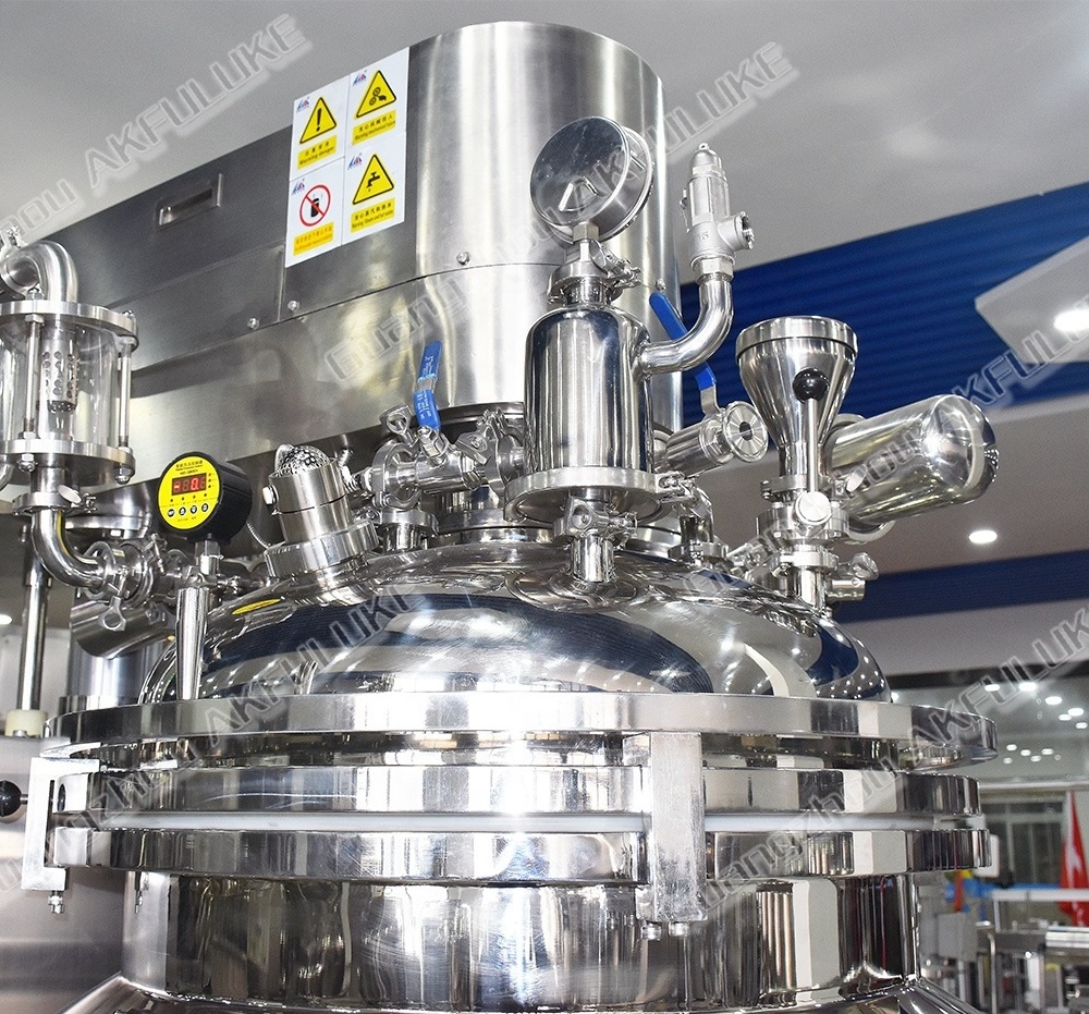 Fuluke SUS 316 vacuum homogenizing emulsifier machine high shear hydrophilic emulsifier mixer lab scale emulsifier sp cake emuls