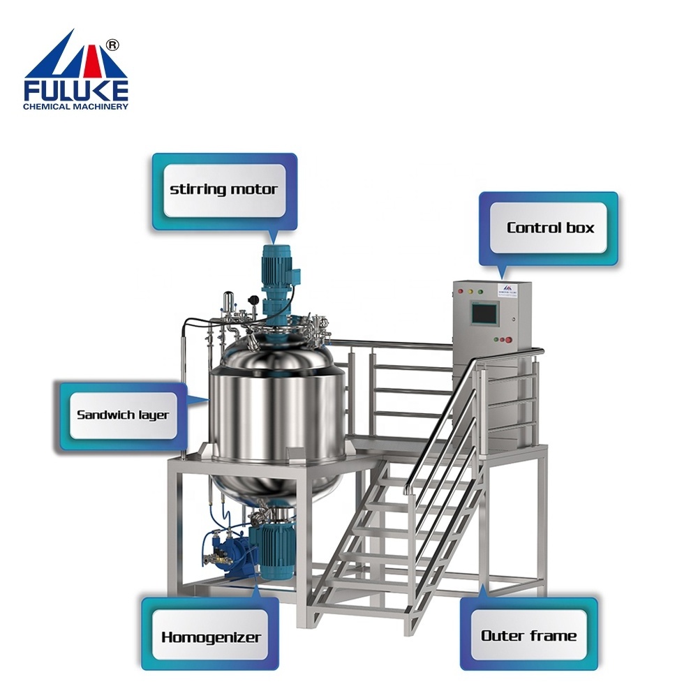 FULUKE SUS316 cosmetic manufacturing production line dry powder mixing machine roller mixer paint tinting machine