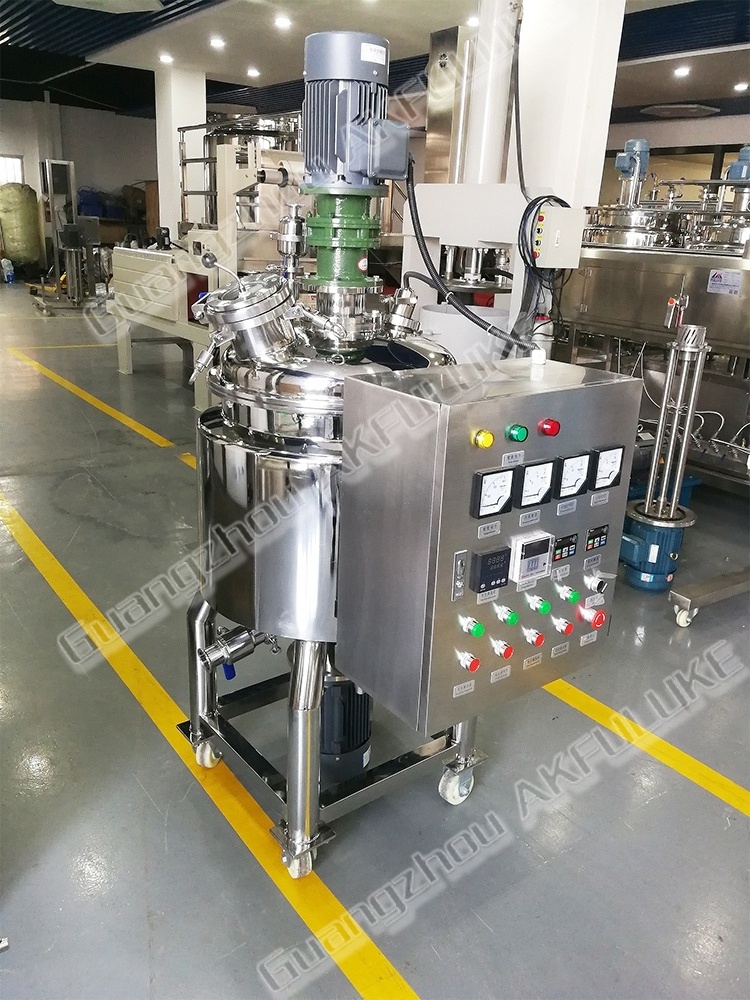 FULUKE SUS316 steam turbine agitator ibc tank barrel mixer liquid agitator roller mixer perfume fruit jam mixing tank