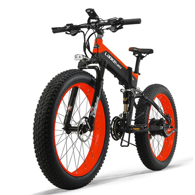 T750PLUS 1000w electric bicycle 48v 14.5ah lithium battery ebike 26 inch folding fat tire electric bike