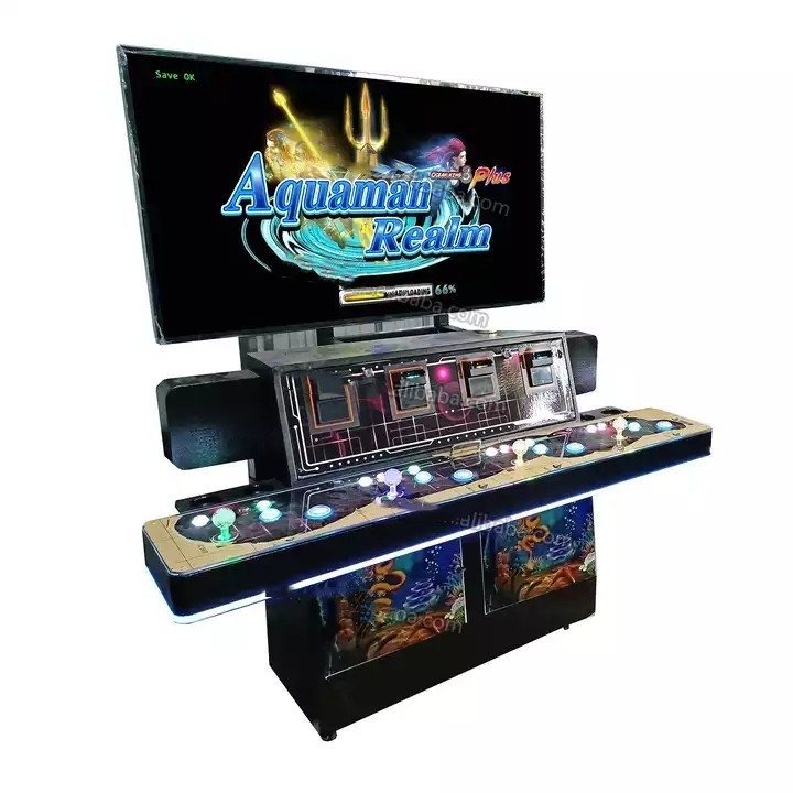 4 Player 55 inch Fish Game Machine Fish Shooting Game Fish Table