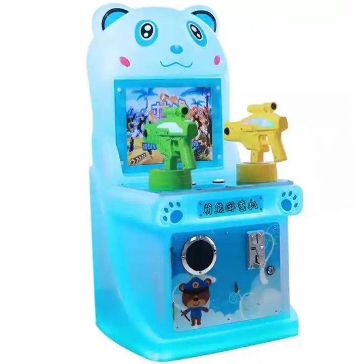 Kids Rides Game Machines Kids Pusher Arcade Shooting Gun Game Machine Mini Arcade Machine Game For Kids