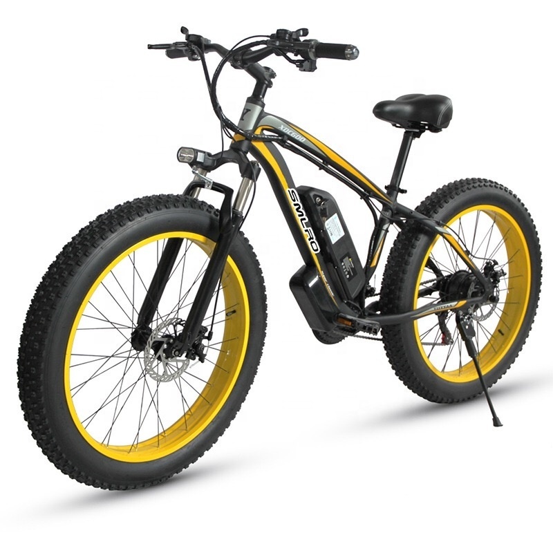 Best-selling 26inch beach fat tire beach curriser fat tyre snow electric bike 48V/36V lithium ion battery ebike