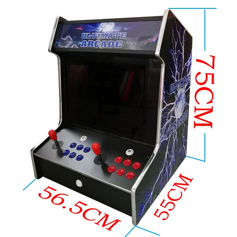 2 Player Bartop Style Coin Operated Classic Arcade Game Machine