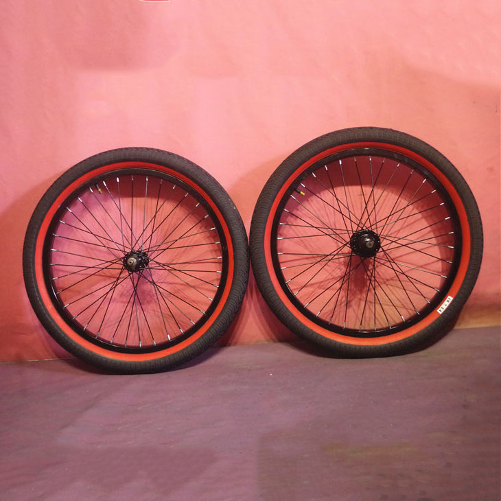 BMX Wheels Front And Rear Wheel Bicycle Wheel 20 Inches 20*2.4 CK Tire Street Bike Bearing Wheelset