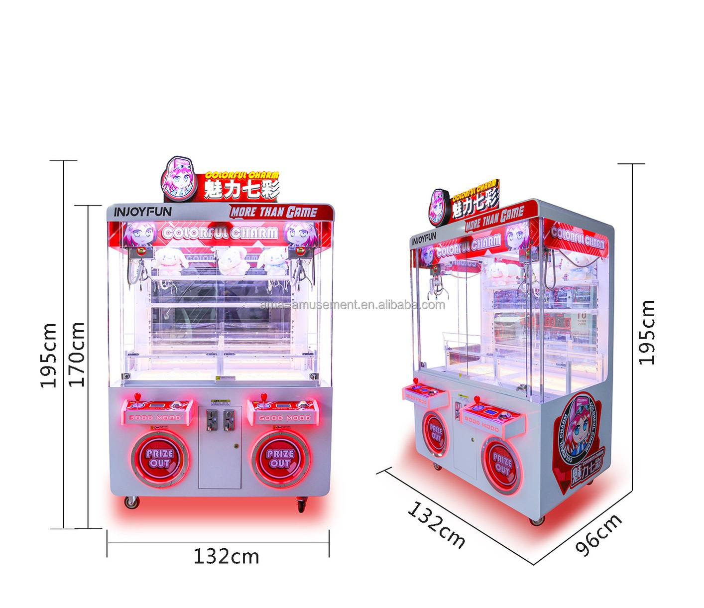 Revoultion Two Jaw Machine Arcade Simulator Toy Claw Catch Plush Crane Grabber Game Machine For Shopping Mall