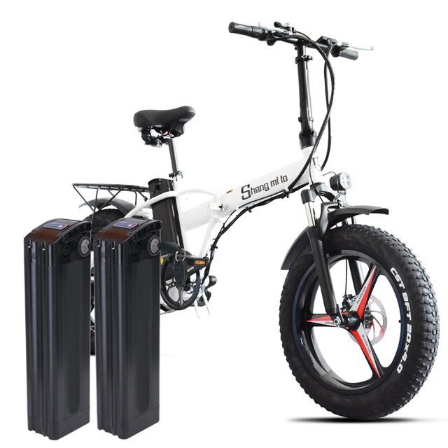 Shengmilo 20inch 48V 500W fat tire 15AH  snow ebike  Disc brake electric folding bike