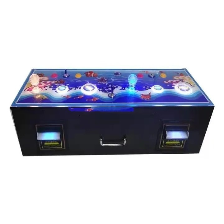 Cash Acceptor Mini 2 Person Fishing Game Portable Fish Video Game Console For Sale