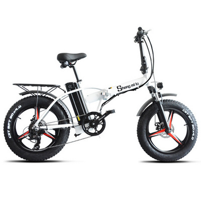 Shengmilo 20inch 48V 500W fat tire 15AH  snow ebike  Disc brake electric folding bike