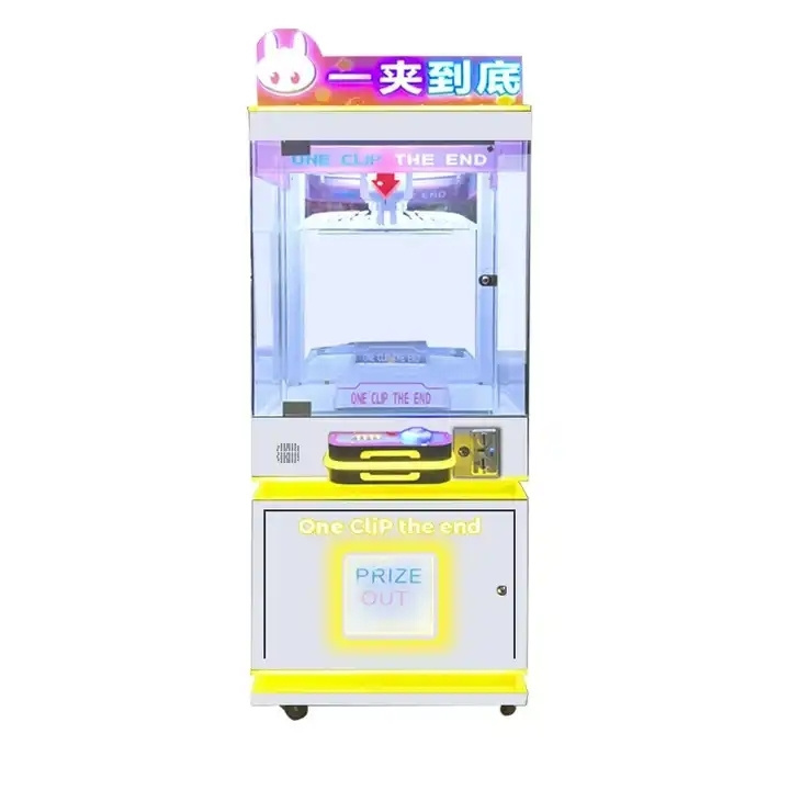 Amusement Park Coin Operated Gift Game Machine Toy Vending Arcade Clamp Prize Game Machine Clip Gift Game Machine