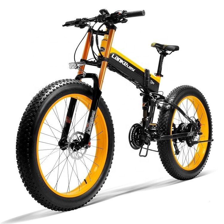 X Super Quality LANKELEISI 26 inch Fat Tire 1000W Electric Bike Electric Bicycle