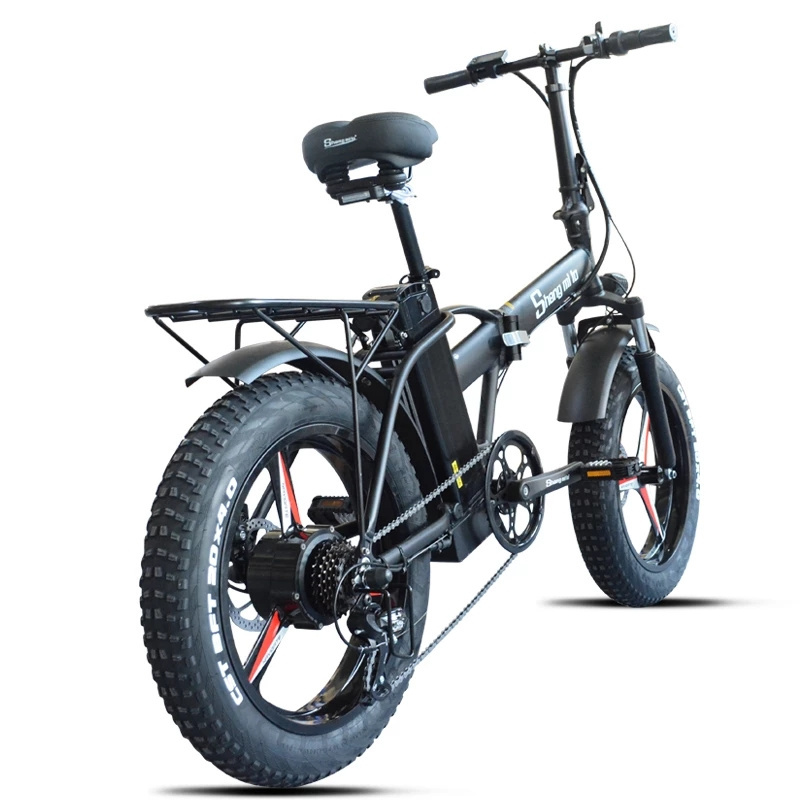 Shengmilo 20inch 48V 500W fat tire 15AH  snow ebike  Disc brake electric folding bike