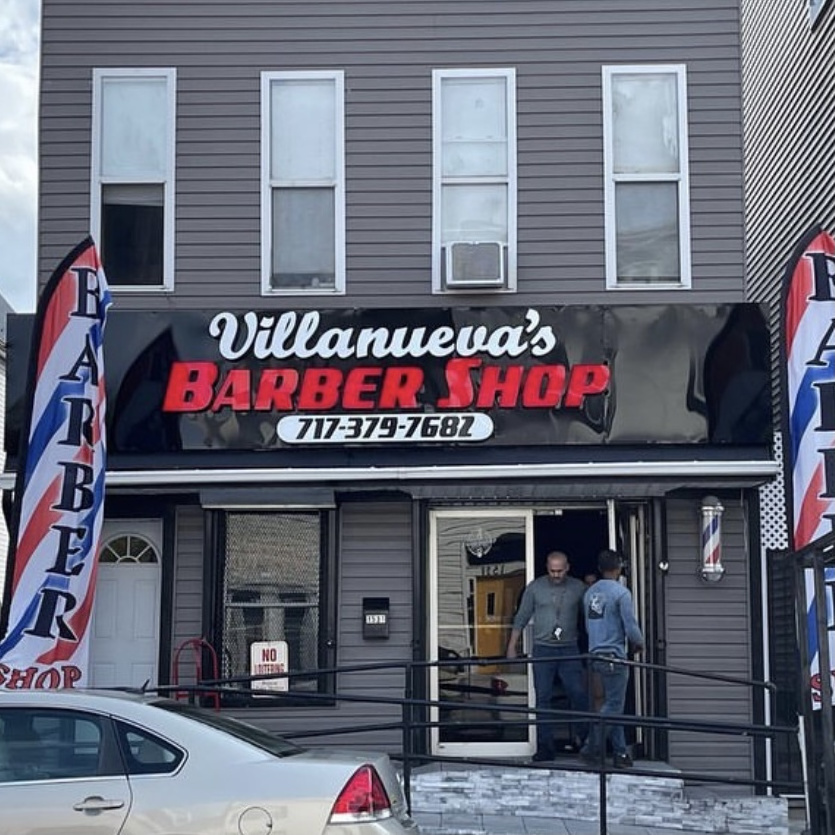 External Custom Barber Storefront Business Logo Signs 3D Stainless Steel Backlit Facelit Acrylic Led Channel Letter Sign