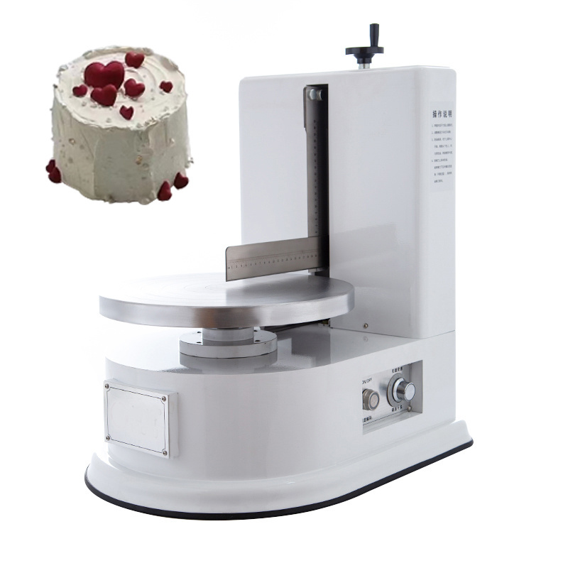 Automatic Cake Cream Smoothing Coating Decorating Plastering Machine Cake Decorating Machine