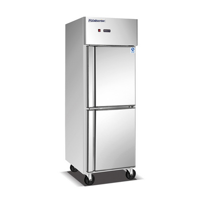 Factory Outlet! Vertical Commercial Freezer for Kitchen, 2-door Fan Cooling Kitchen Freezer