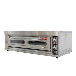 Commercial Bread  baking Oven  bakery equipment 1 Deck 2 Trays Gas Electric Pizza Oven