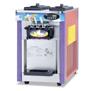 Wholesale 2023 Hot sale stainless steel  Commercial Ice Cream Machine Table Top 3 Flavor Soft Serve Ice Cream Machine/Maker